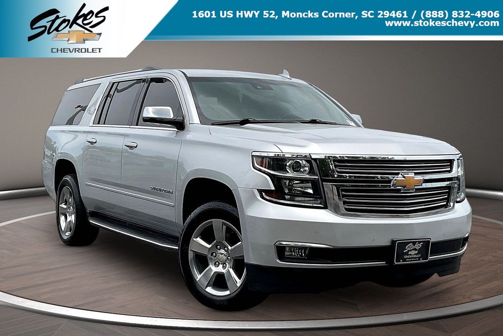 Silver Ice Metallic 2020 Chevrolet Suburban SUV / Crossover Four-Wheel Drive 6-Speed Automatic Overdrive