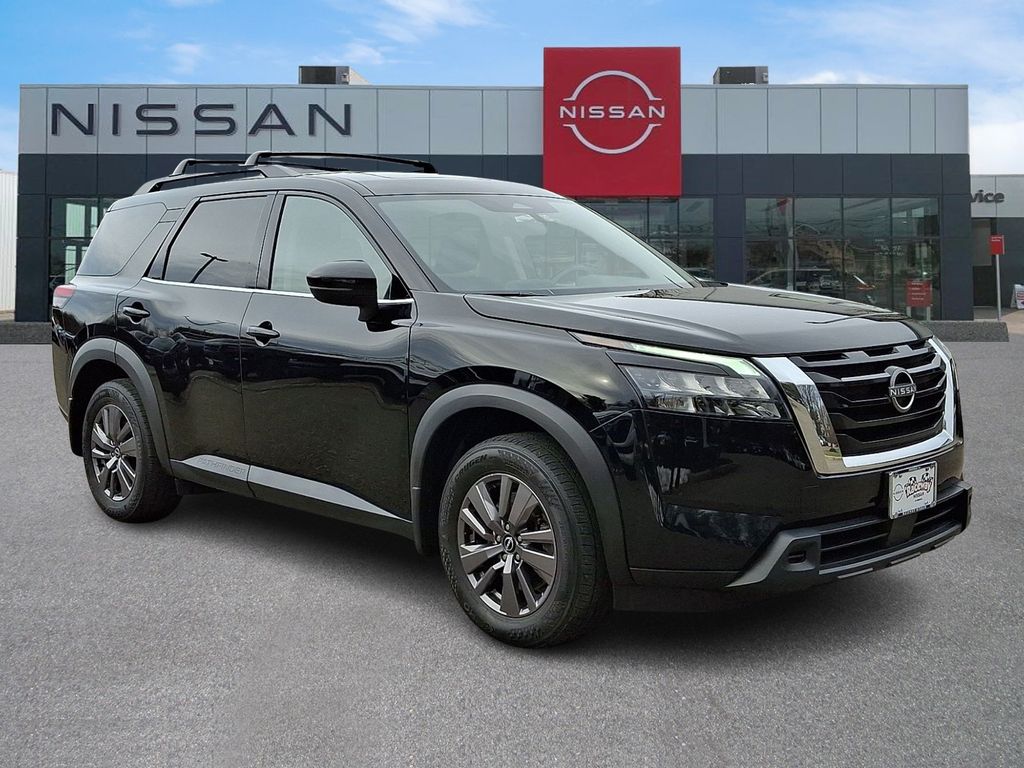 Super Black 2023 Nissan Pathfinder SV 4WD SUV / Crossover All-Wheel Drive 9-Speed Automatic
