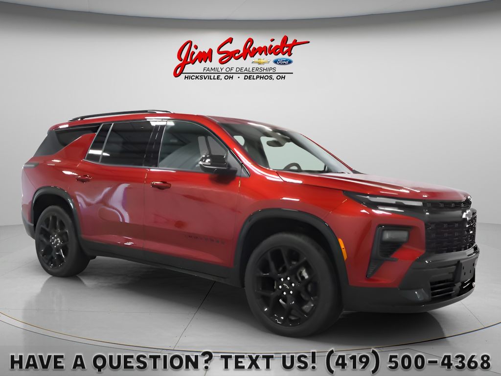 Radiant Red Tintcoat 2025 Chevrolet Traverse SUV / Crossover Four-Wheel Drive 8-Speed Automatic