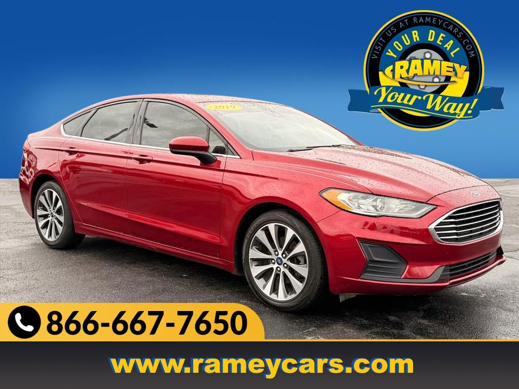 Ruby Red Metallic 2019 Ford Fusion SE AWD Sedan All-Wheel Drive 6-Speed Automatic