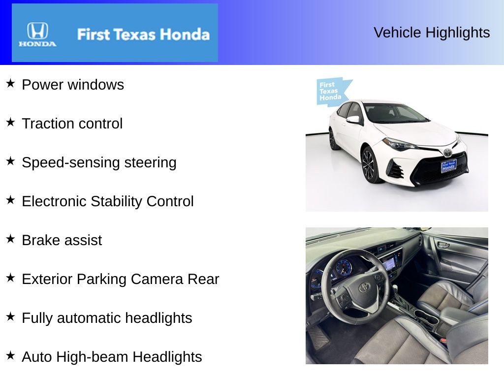 Used Car 2017 Toyota Corolla  L For Sale Under $15,000 In Austin, Texas