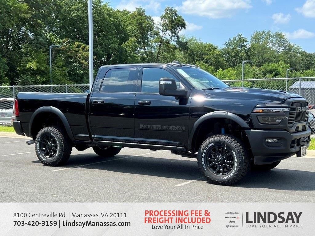 Diamond Black Crystal Pearlcoat 2025 RAM 2500 Power Wagon Crew Cab 4WD Pickup Truck Four-Wheel Drive 8-Speed Automatic