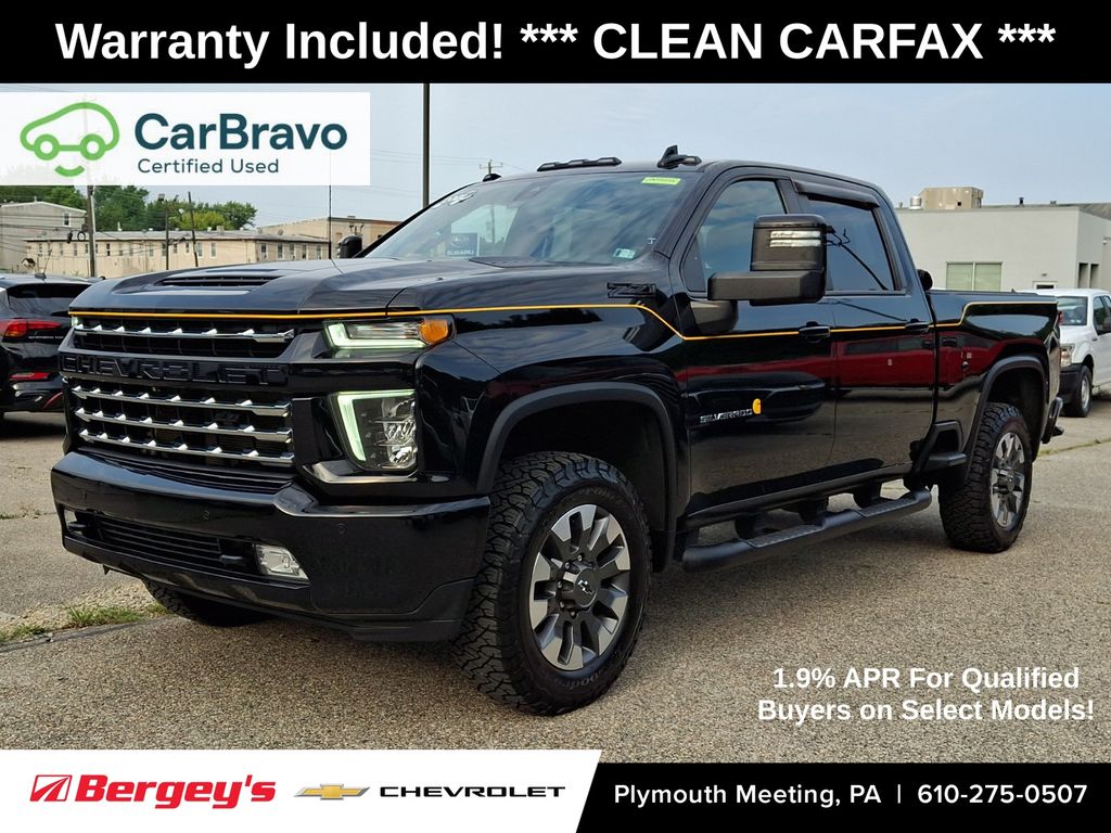 Mosaic Black Metallic 2021 Chevrolet Silverado 2500HD Pickup Truck Four-Wheel Drive 6-Speed Automatic