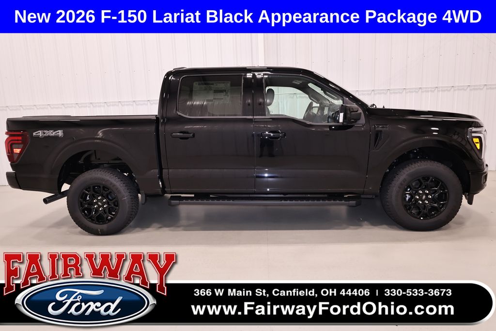 Agate Black Metallic 2026 Ford F-150 Pickup Truck Four-Wheel Drive Automatic