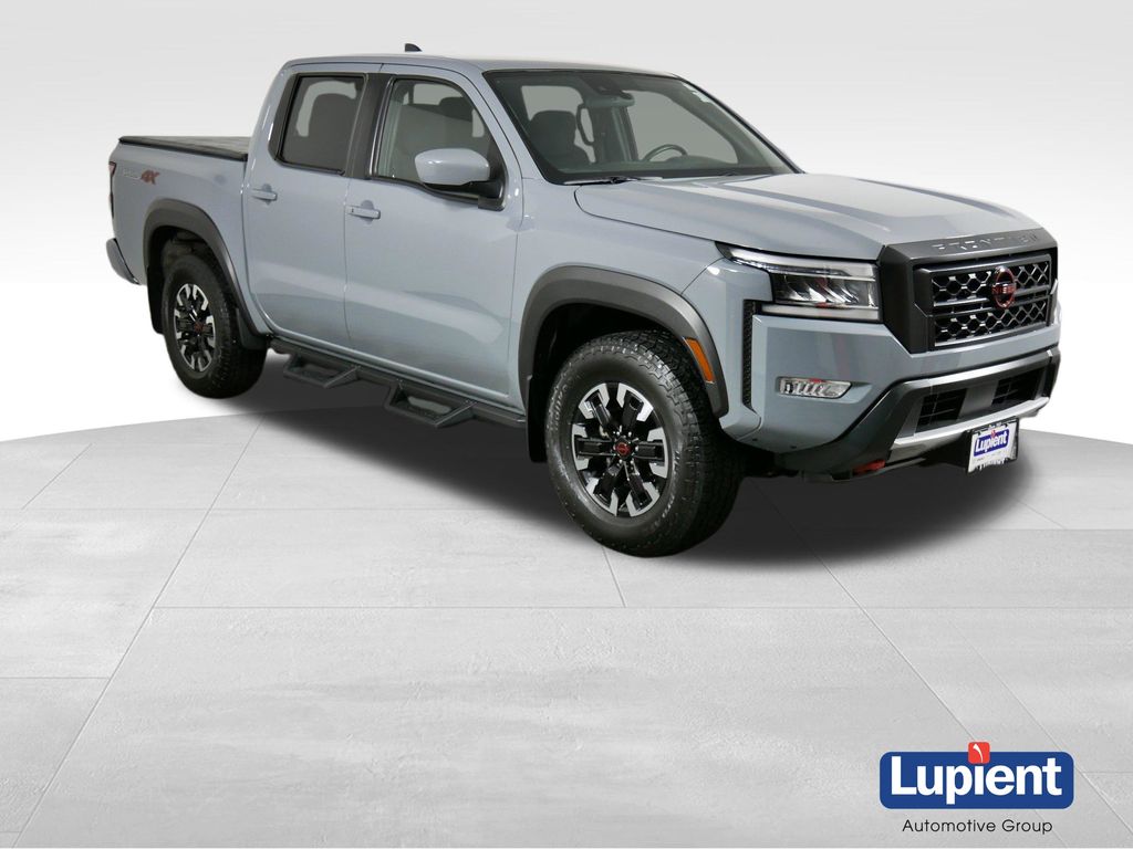 Boulder Gray Pearl 2024 Nissan Frontier Pickup Truck Four-Wheel Drive 9-Speed Automatic Overdrive
