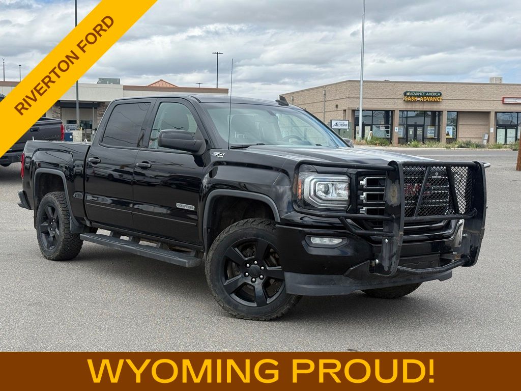Onyx Black 2017 GMC Sierra 1500 SLE Crew Cab 4WD Pickup Truck Four-Wheel Drive 6-Speed Automatic Overdrive