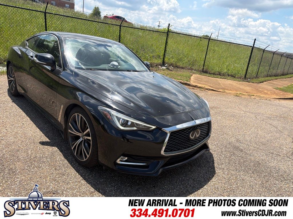 Black Obsidian 2021 INFINITI Q60 Coupe Rear-Wheel Drive 7-Speed Automatic