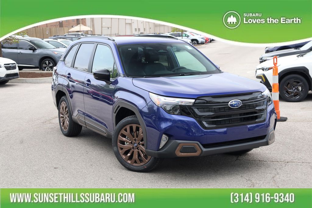 Sapphire Blue Pearl 2026 Subaru Forester Hybrid Sport AWD SUV / Crossover All-Wheel Drive Continuously Variable Transmission