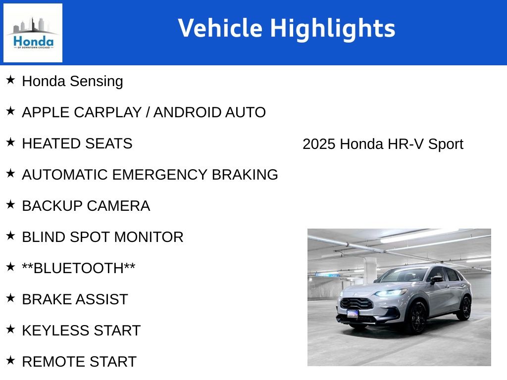 2025 Honda HR-V Sport 7