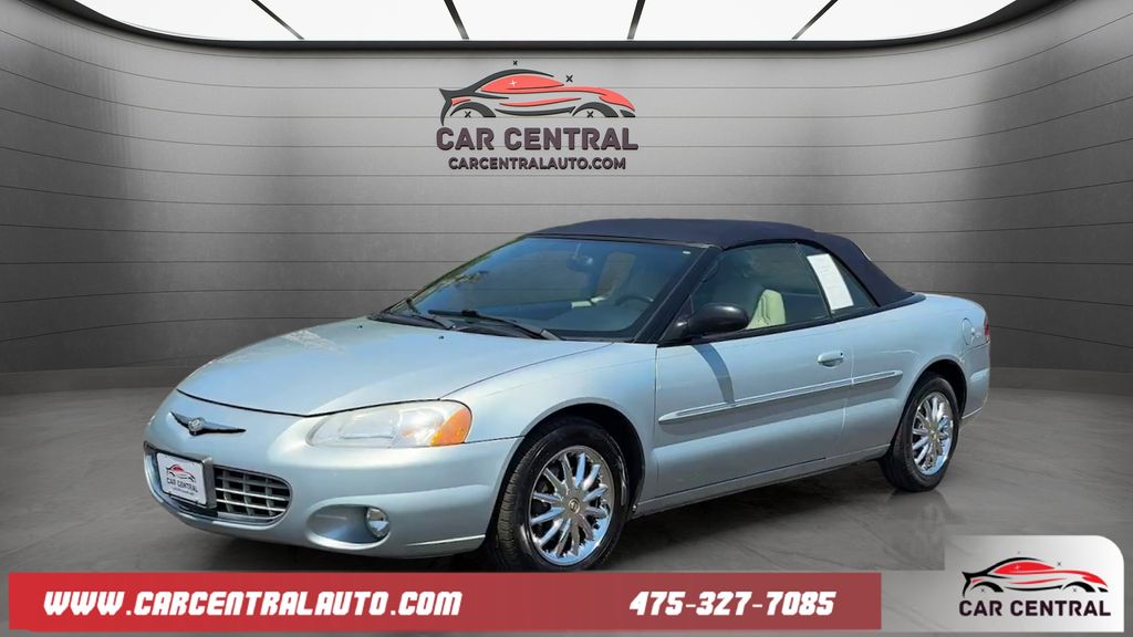Blue 2002 Chrysler Sebring Limited Convertible FWD Convertible Front-Wheel Drive 4-Speed Automatic