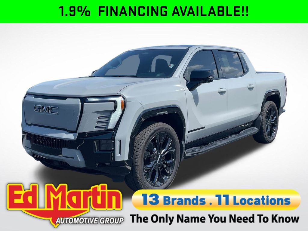 Gray 2024 GMC Sierra EV Pickup Truck All-Wheel Drive 1-Speed Automatic