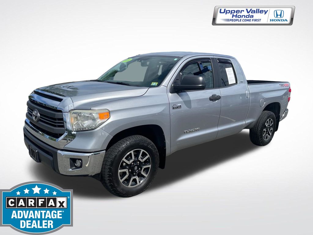 Silver Sky Metallic 2014 Toyota Tundra Pickup Truck Four-Wheel Drive 6-Speed Automatic Overdrive