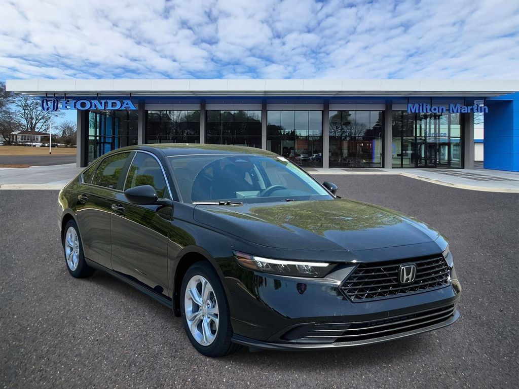 Crystal Black Pearl 2026 Honda Accord LX FWD Sedan Front-Wheel Drive Continuously Variable Transmission