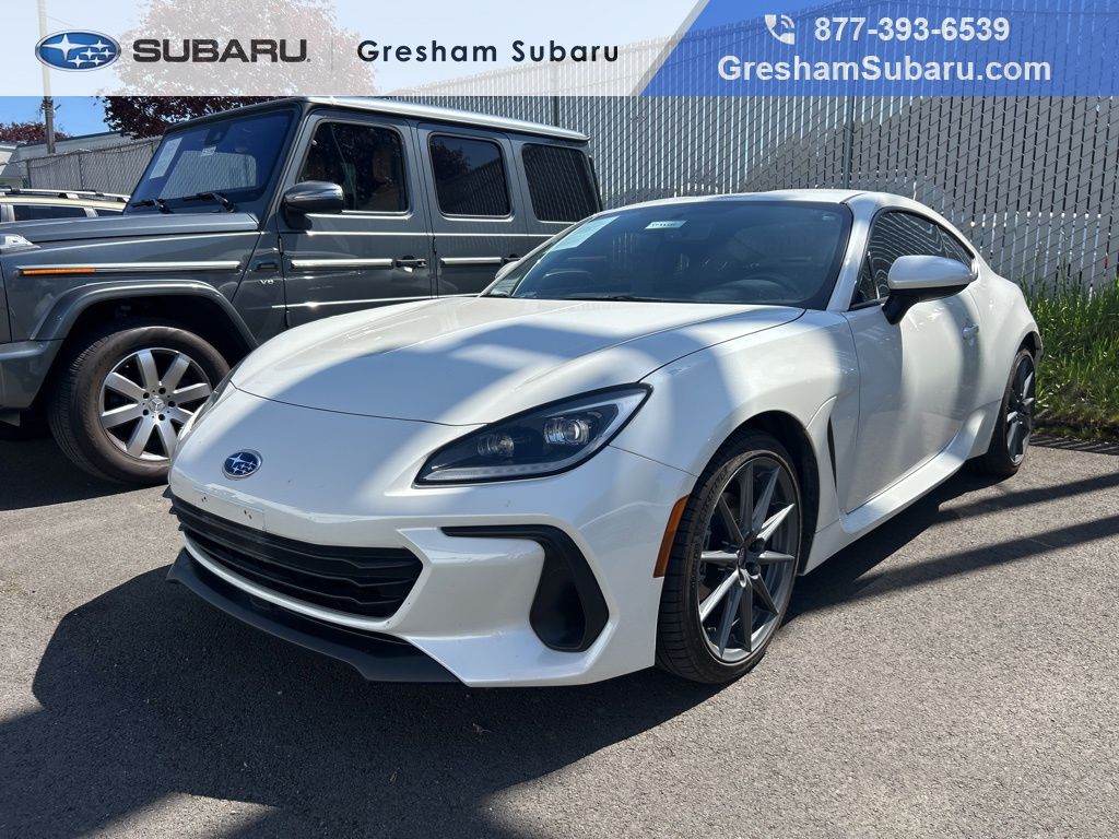 White 2023 Subaru BRZ Limited RWD Coupe Rear-Wheel Drive 6-Speed Manual