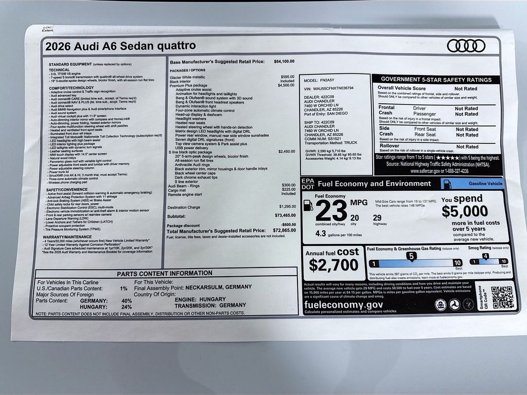Thumbnail: 2026 Audi A6 - 9