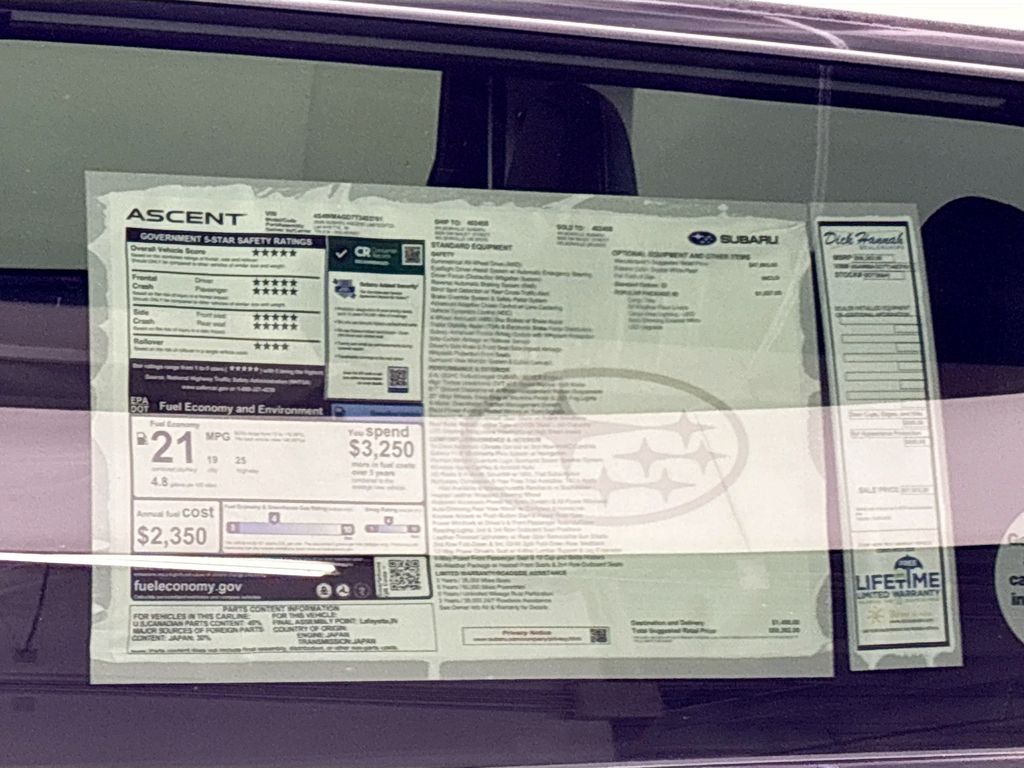 2026 Subaru Ascent Limited