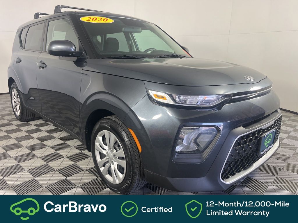 Gravity Gray 2020 Kia Soul LX FWD SUV / Crossover Front-Wheel Drive Continuously Variable Transmission