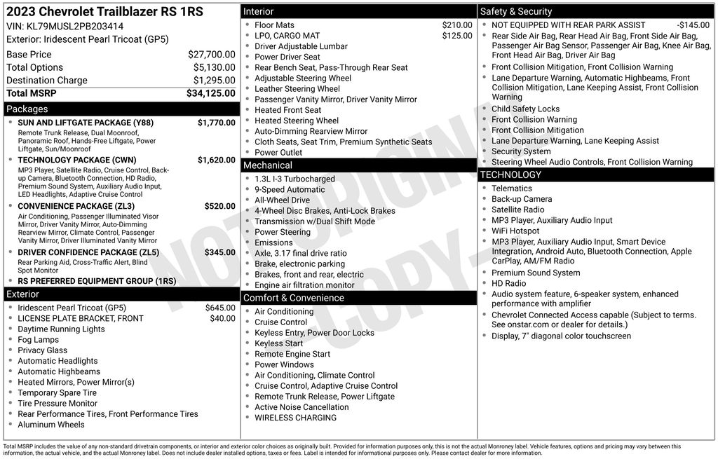2023 Chevrolet TrailBlazer RS Beige at Auto Express Mitsubishi