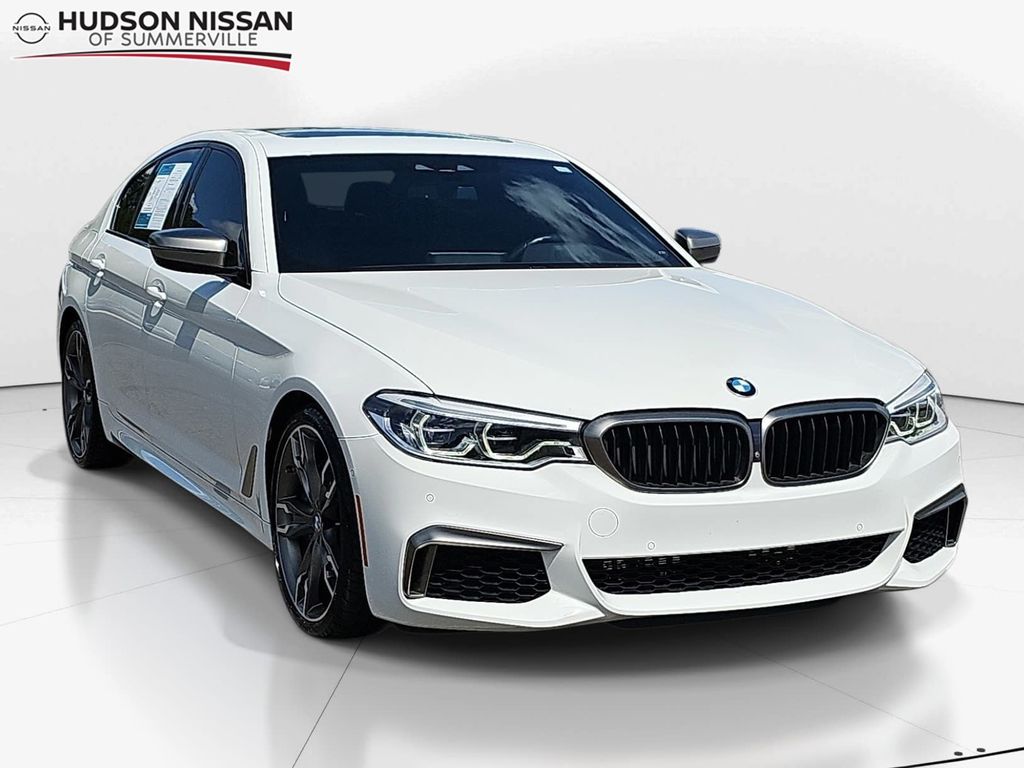 Alpine White 2019 BMW 5 Series M550i xDrive Sedan AWD Sedan All-Wheel Drive 8-Speed Automatic