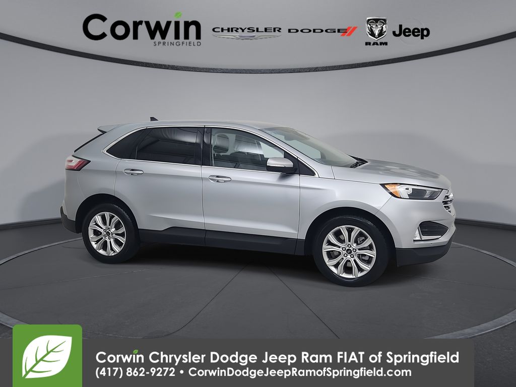 Silver Metallic 2024 Ford Edge Titanium AWD SUV / Crossover All-Wheel Drive 8-Speed Automatic