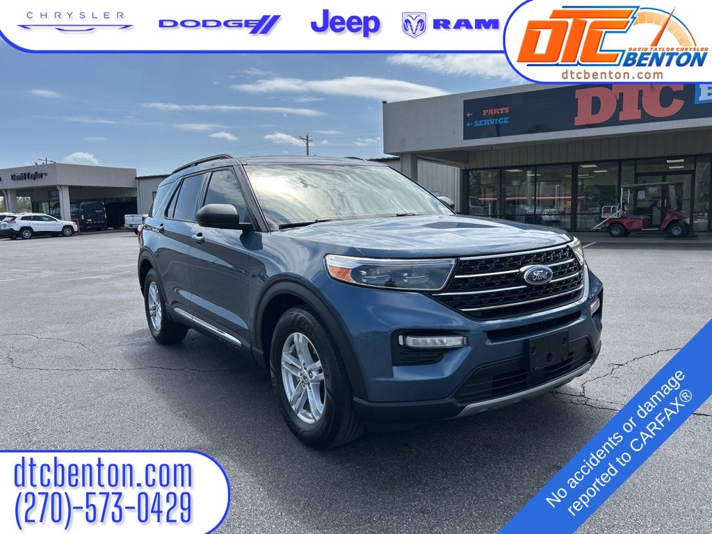 Blue Metallic 2020 Ford Explorer XLT RWD SUV / Crossover Rear-Wheel Drive Automatic