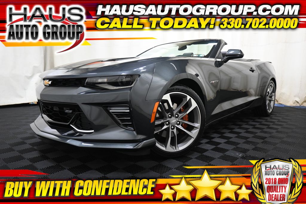 Nightfall Gray Metallic 2017 Chevrolet Camaro Convertible Rear-Wheel Drive 6-Speed Manual