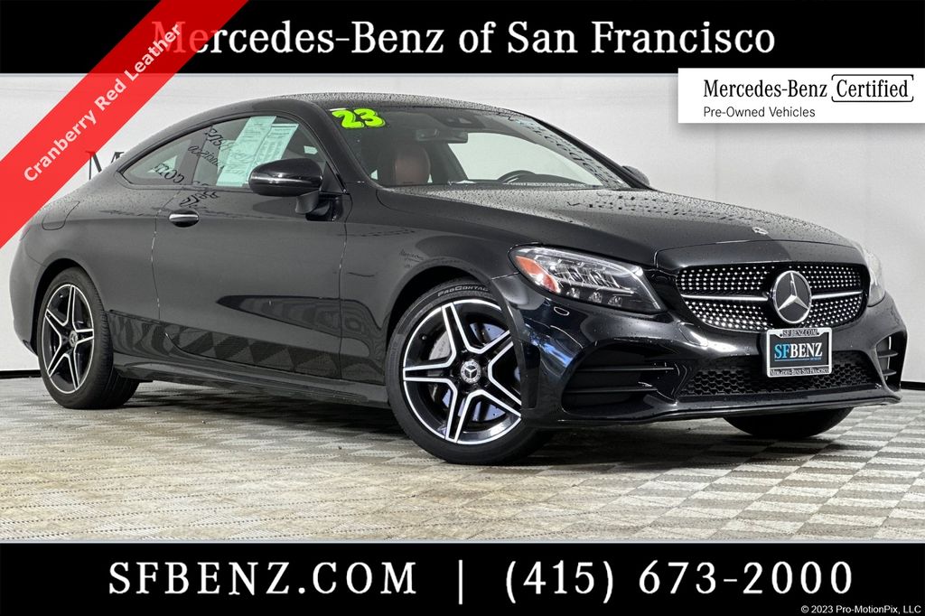 Black 2023 Mercedes-Benz C-Class C 300 RWD Sedan Rear-Wheel Drive 9-Speed Automatic