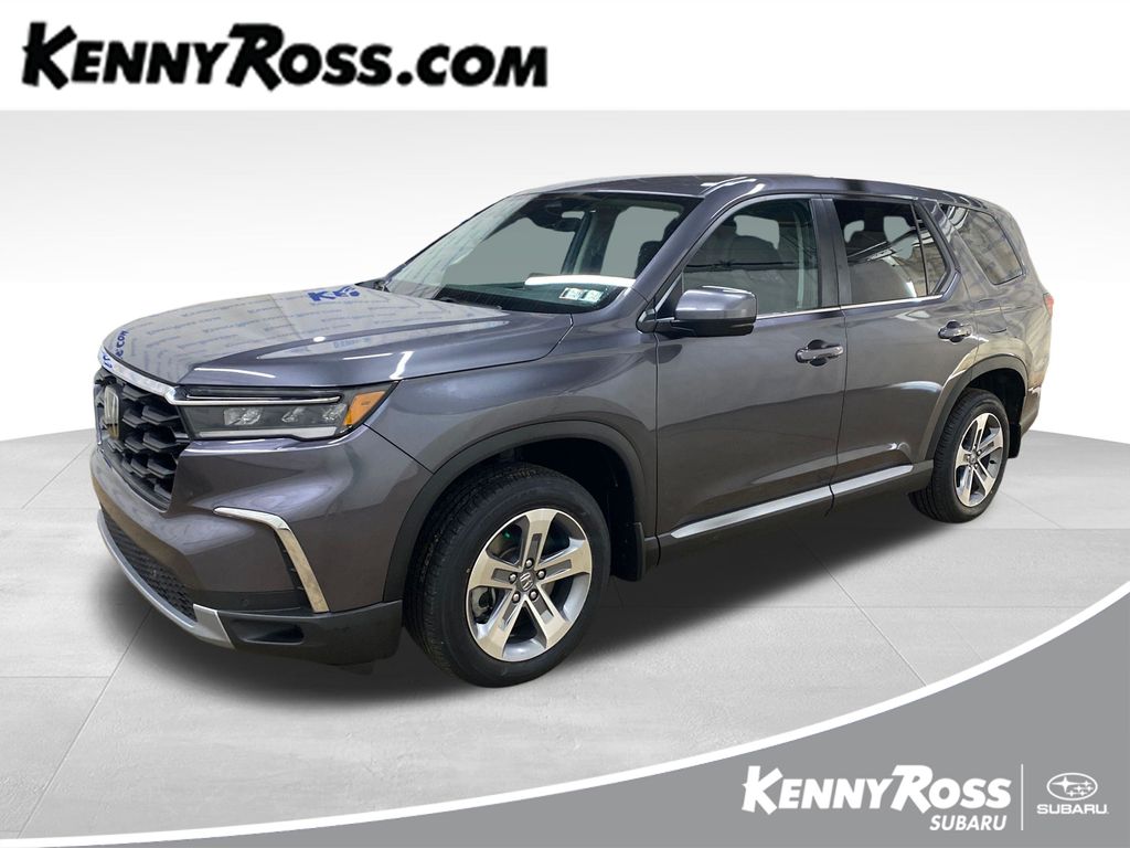 Gray (Modern Steel Metallic) 2025 Honda Pilot EX-L AWD SUV / Crossover All-Wheel Drive Automatic