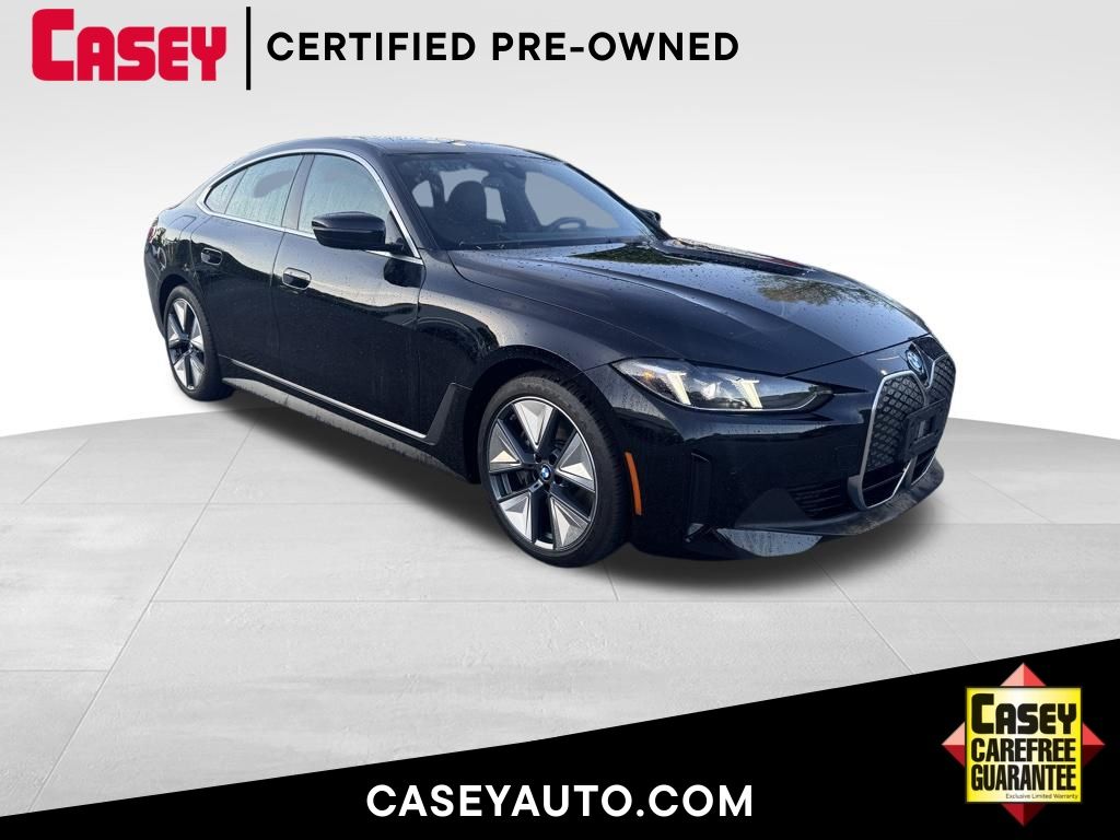 Jet Black 2025 BMW i4 xDrive40 Gran Coupe AWD Sedan All-Wheel Drive Automatic
