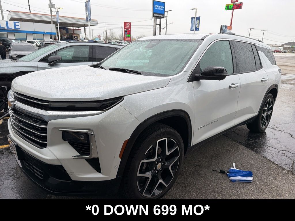 Pearl 2025 Chevrolet Traverse High Country 4WD SUV / Crossover Four-Wheel Drive 8-Speed Automatic