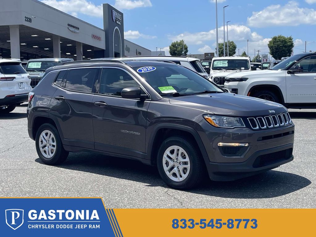Crystal Metallic 2020 Jeep Compass SUV / Crossover Front-Wheel Drive 6-Speed Automatic