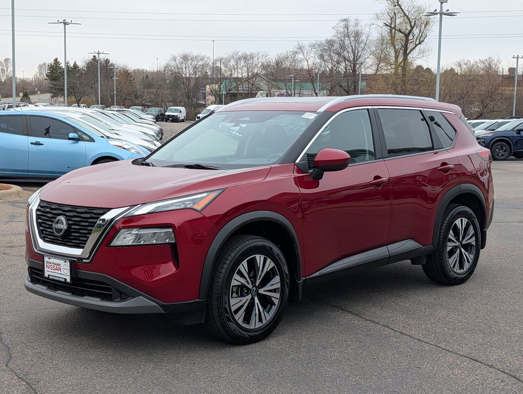 Red (Scarlet Ember Tintcoat) 2023 Nissan Rogue SV AWD SUV / Crossover All-Wheel Drive Continuously Variable Transmission