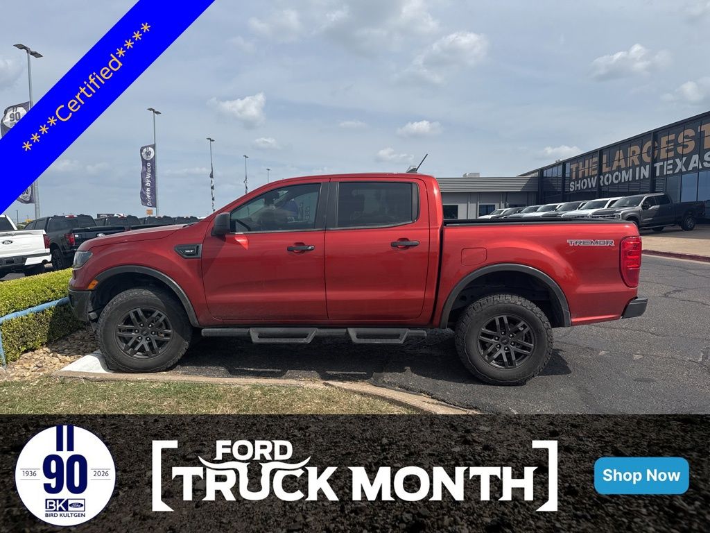 Hot Pepper Red Metallic Tinted Clearcoat 2022 Ford Ranger XLT SuperCrew 4WD Pickup Truck Four-Wheel Drive Automatic