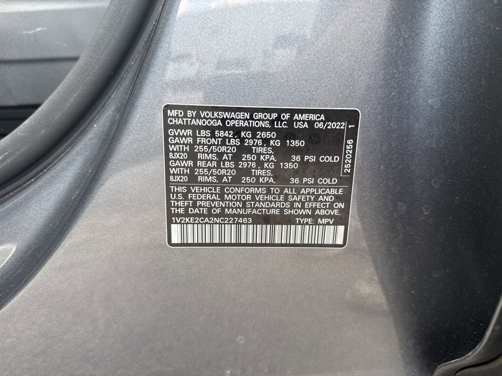2022 Volkswagen Atlas Cross Sport 3.6L V6 SE w/Technology Gray at DeMontrond Auto Country