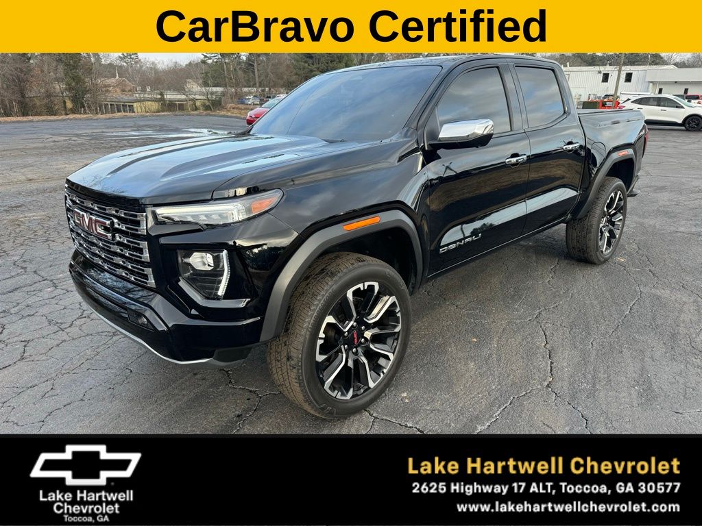 Onyx Black 2024 GMC Canyon Denali Crew Cab 4WD Pickup Truck Four-Wheel Drive 8-Speed Automatic