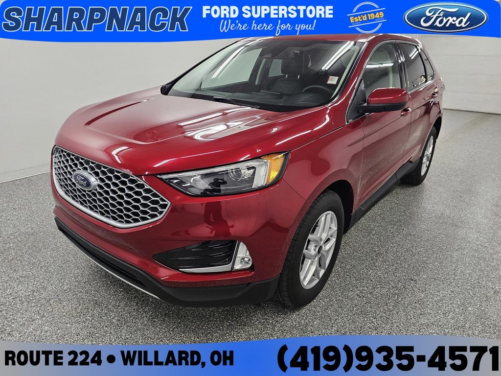Red Metallic 2024 Ford Edge SUV / Crossover All-Wheel Drive 8-Speed Automatic