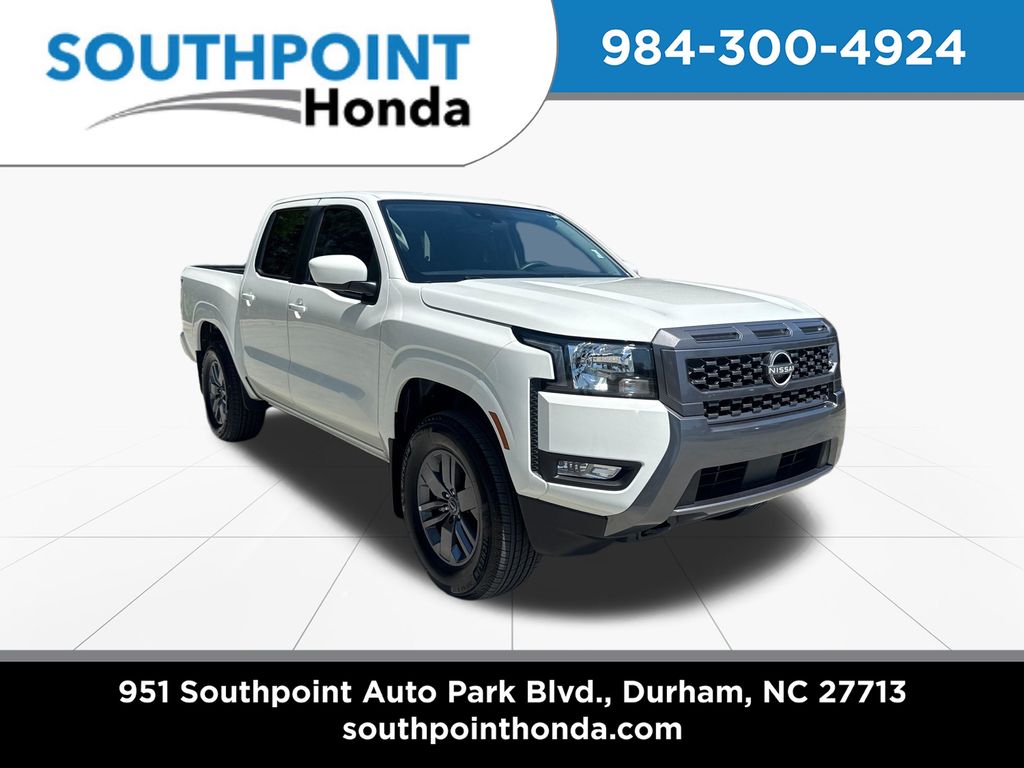 Glacier White 2025 Nissan Frontier Pickup Truck Four-Wheel Drive 9-Speed Automatic Overdrive