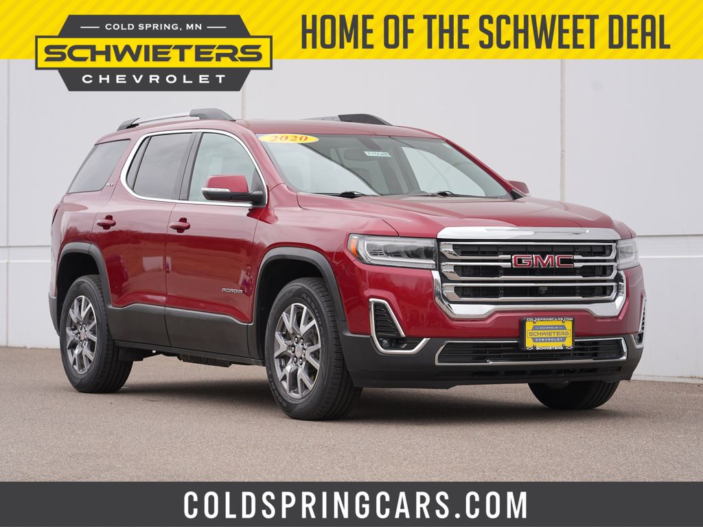 Red Quartz Tintcoat 2020 GMC Acadia SLT AWD SUV / Crossover Four-Wheel Drive 9-Speed Automatic