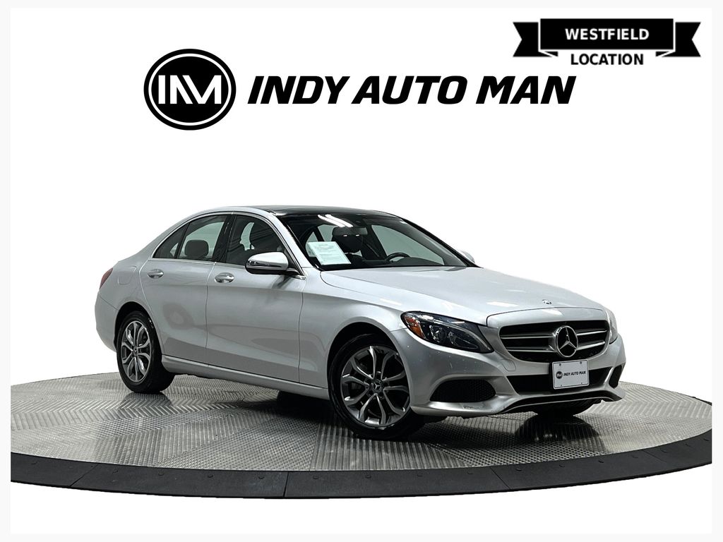 Iridium Silver Metallic 2017 Mercedes-Benz C-Class Sedan All-Wheel Drive 7-Speed Automatic