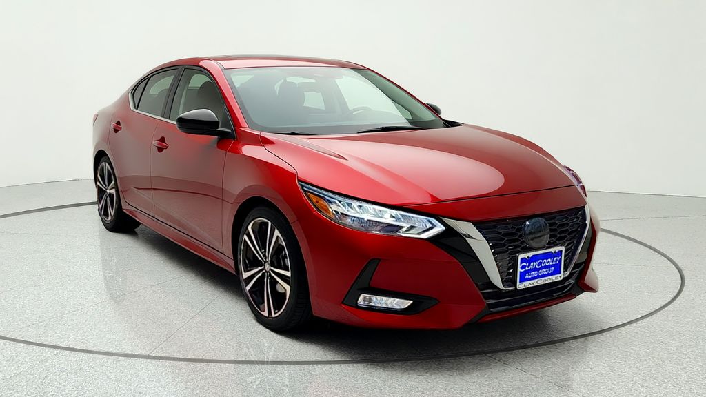 Red (Scarlet Ember Tintcoat) 2022 Nissan Sentra Sedan Front-Wheel Drive Continuously Variable Transmission