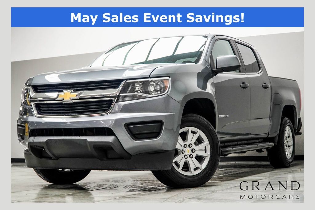 Gray (Satin Steel Metallic) 2019 Chevrolet Colorado LT Crew Cab RWD Pickup Truck 4X2 8-Speed Automatic