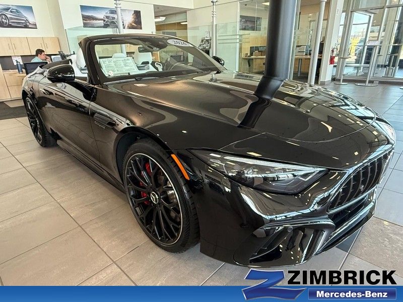 Black 2026 Mercedes-Benz SL-Class AMG SL 55 4MATIC Convertible All-Wheel Drive 9-Speed Automatic