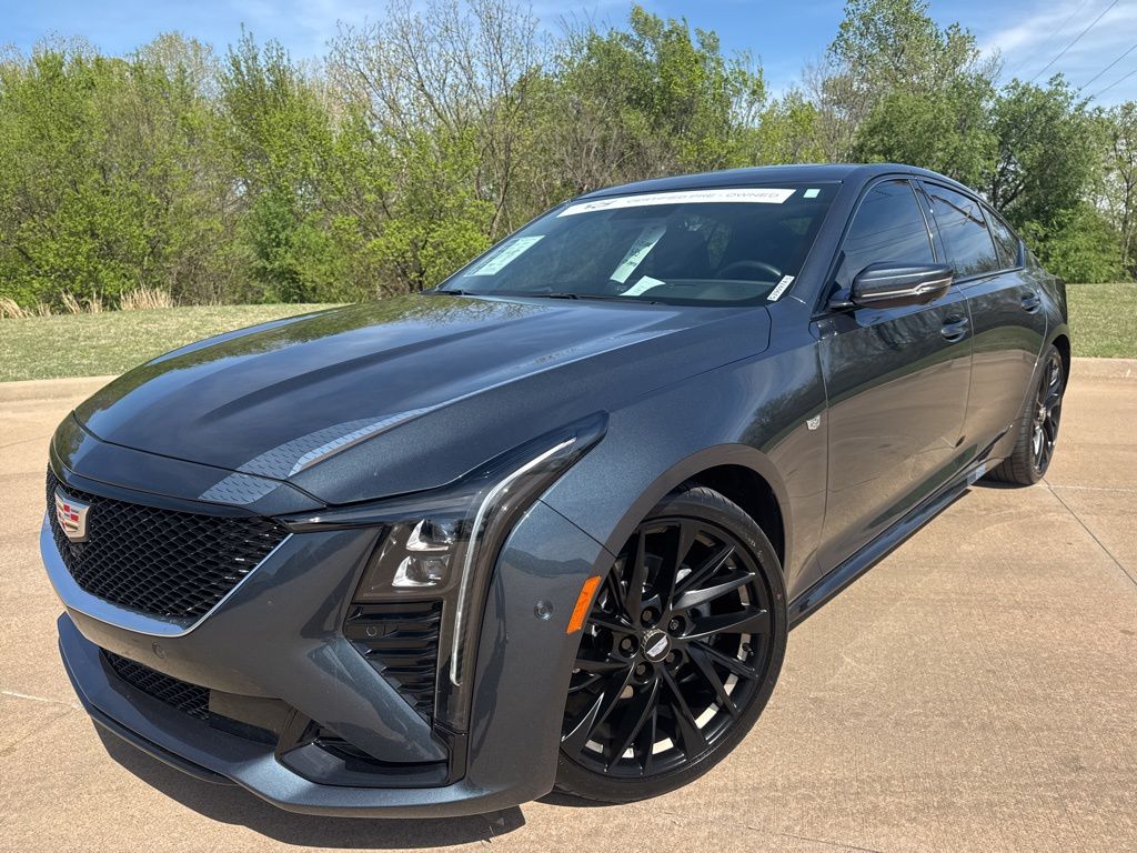 Deep Space Metallic 2025 Cadillac CT5 Sport RWD Sedan Rear-Wheel Drive Automatic