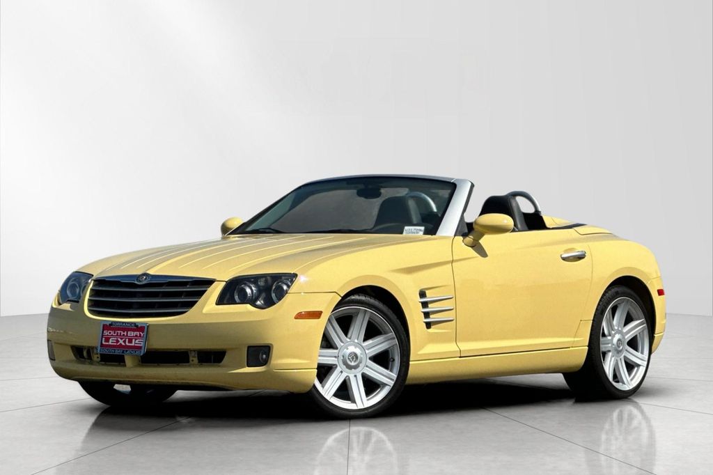 Classic Yellow Pearlcoat/Black Cloth Top 2005 Chrysler Crossfire Convertible Rear-Wheel Drive 5-Speed Automatic
