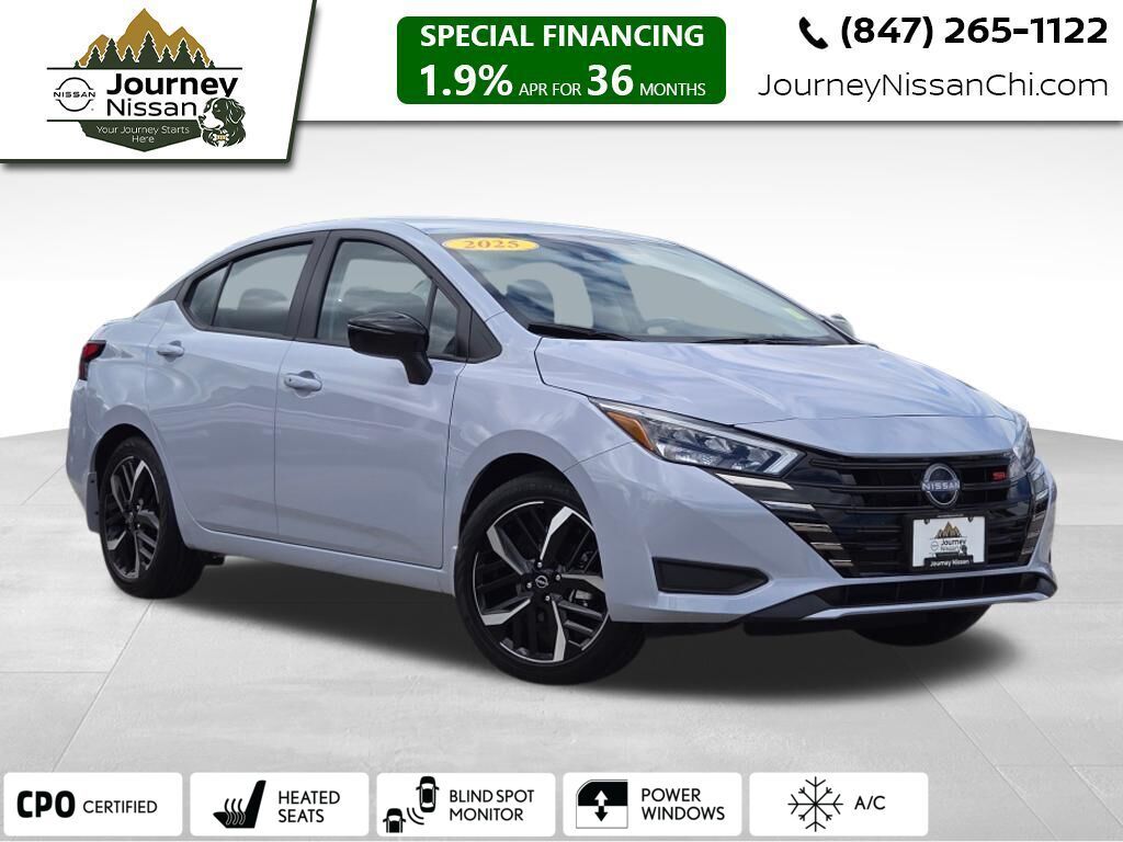 Gray Sky Pearl 2025 Nissan Versa Sedan Front-Wheel Drive Continuously Variable Transmission