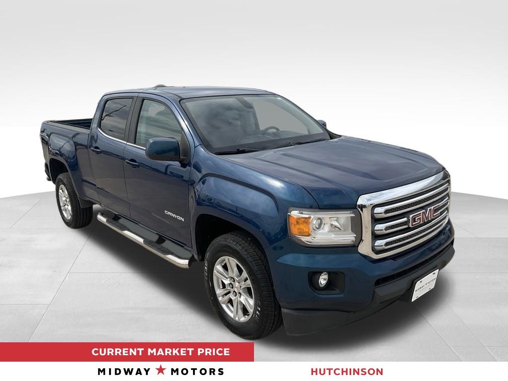 Blue Emerald Metallic 2019 GMC Canyon Pickup Truck Four-Wheel Drive 8-Speed Automatic