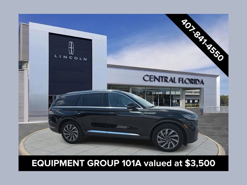 Black Metallic 2025 Lincoln Aviator SUV / Crossover Rear-Wheel Drive Automatic