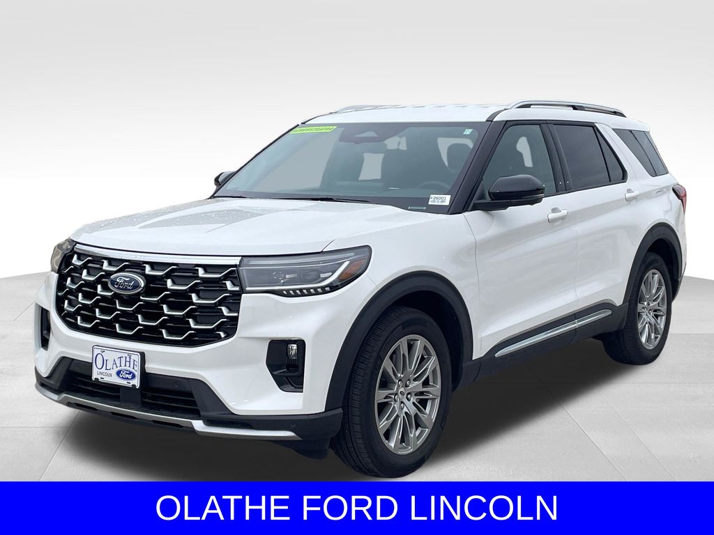 White Metallic 2026 Ford Explorer SUV / Crossover All-Wheel Drive Automatic