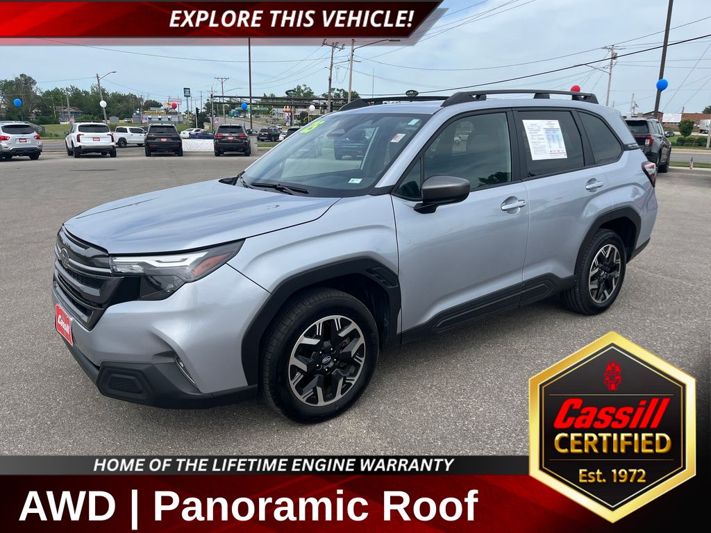 Ice Silver Metallic 2025 Subaru Forester Premium Crossover AWD SUV / Crossover All-Wheel Drive Continuously Variable Transmission