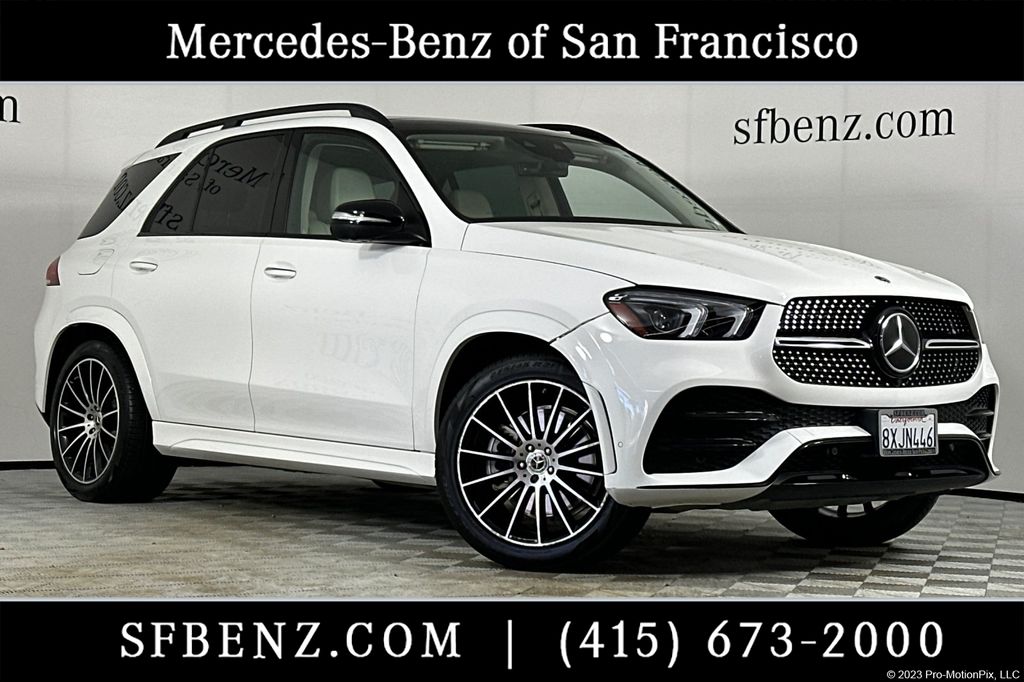 Polar White 2021 Mercedes-Benz GLE 450 4MATIC SUV / Crossover All-Wheel Drive 9-Speed Automatic